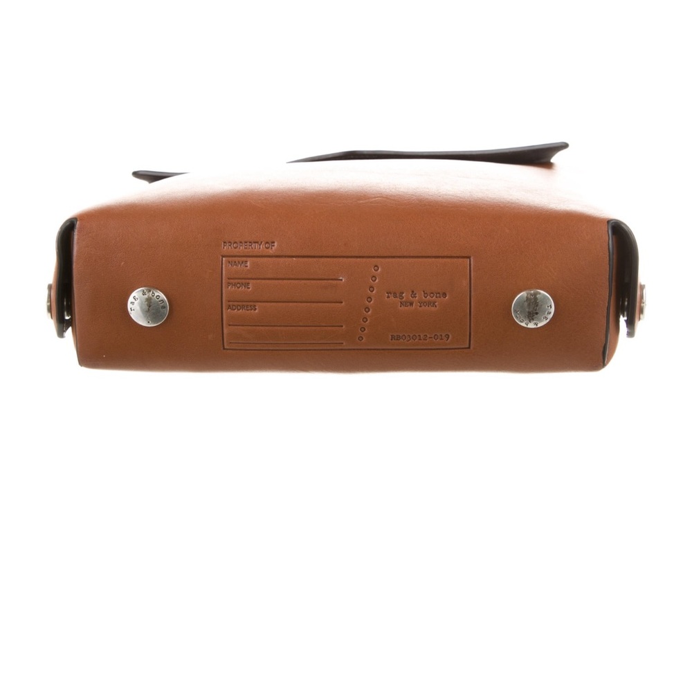 Rag & Bone Shoulder Brown Leather Hand Bag Purse Authentic - Picture 2 of 7